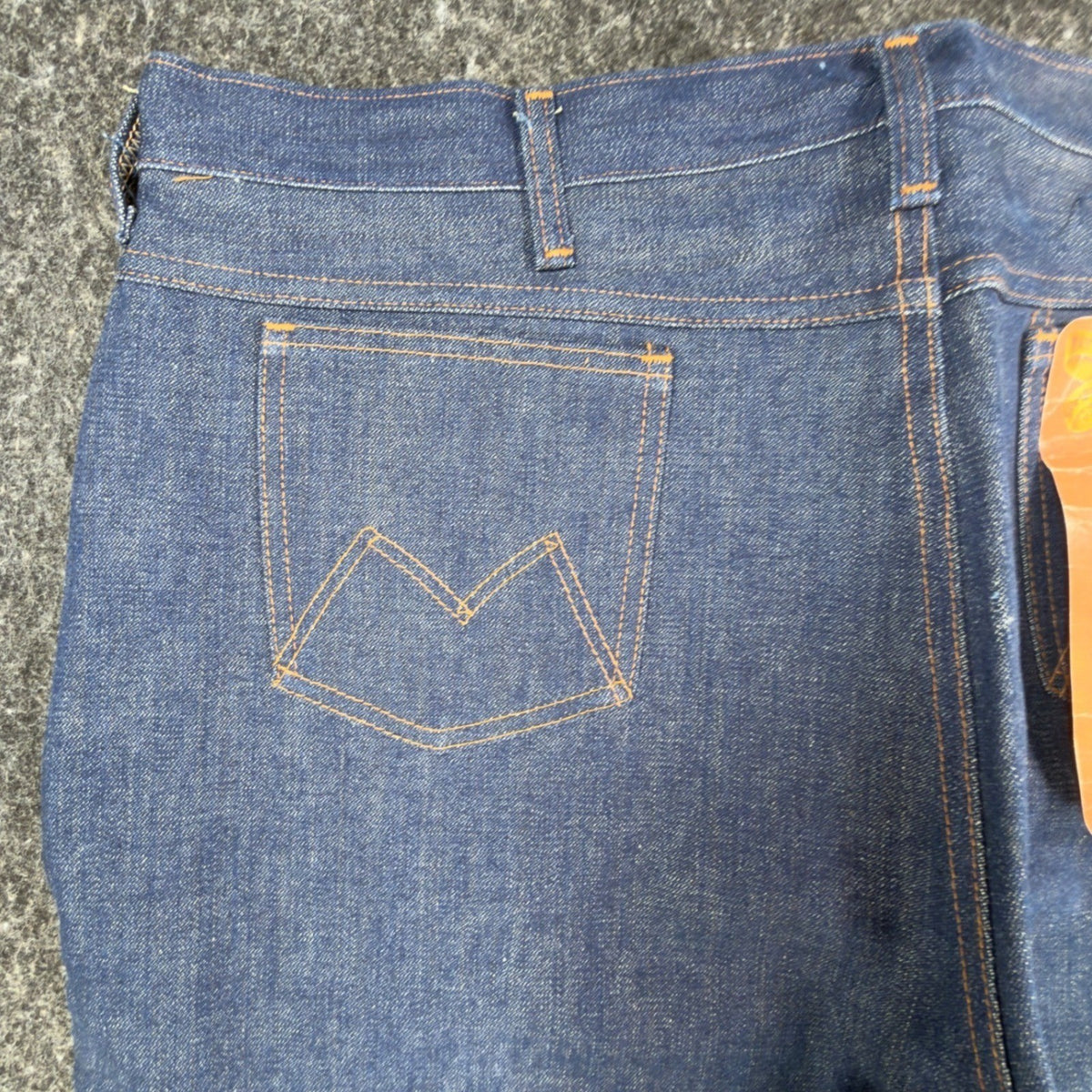 Maverick Vintage 1970s Bootcut Jeans Mens 42x34 Dark Wash Cotton Denim NOS NEW - take2supply