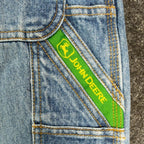John Deere Carpenter Shorts Kids Size 16 Stone Wash Denim Blue Cotton NWT - take2supply