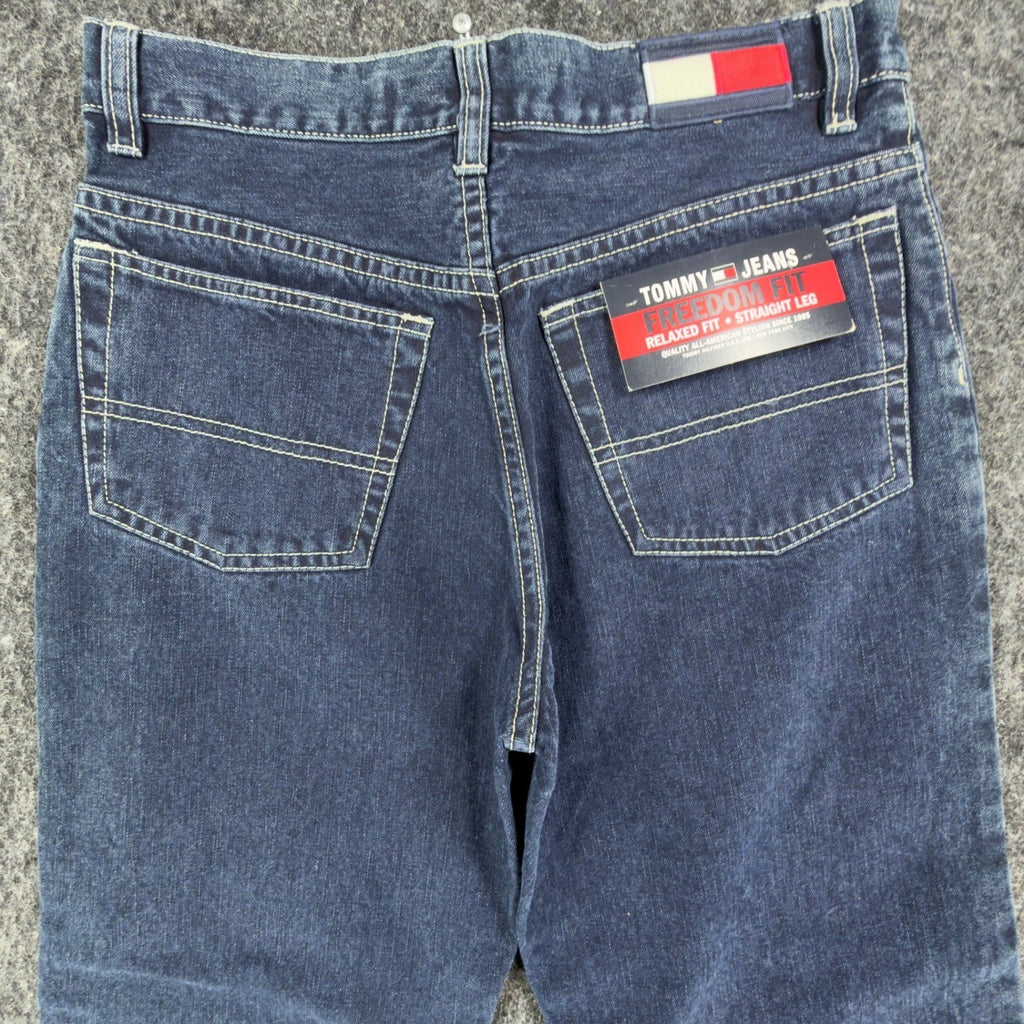 Tommy Hilfiger Y2K Freedom Fit Jeans Boys 16 Blue Cotton Deadstock NWT - take2supply