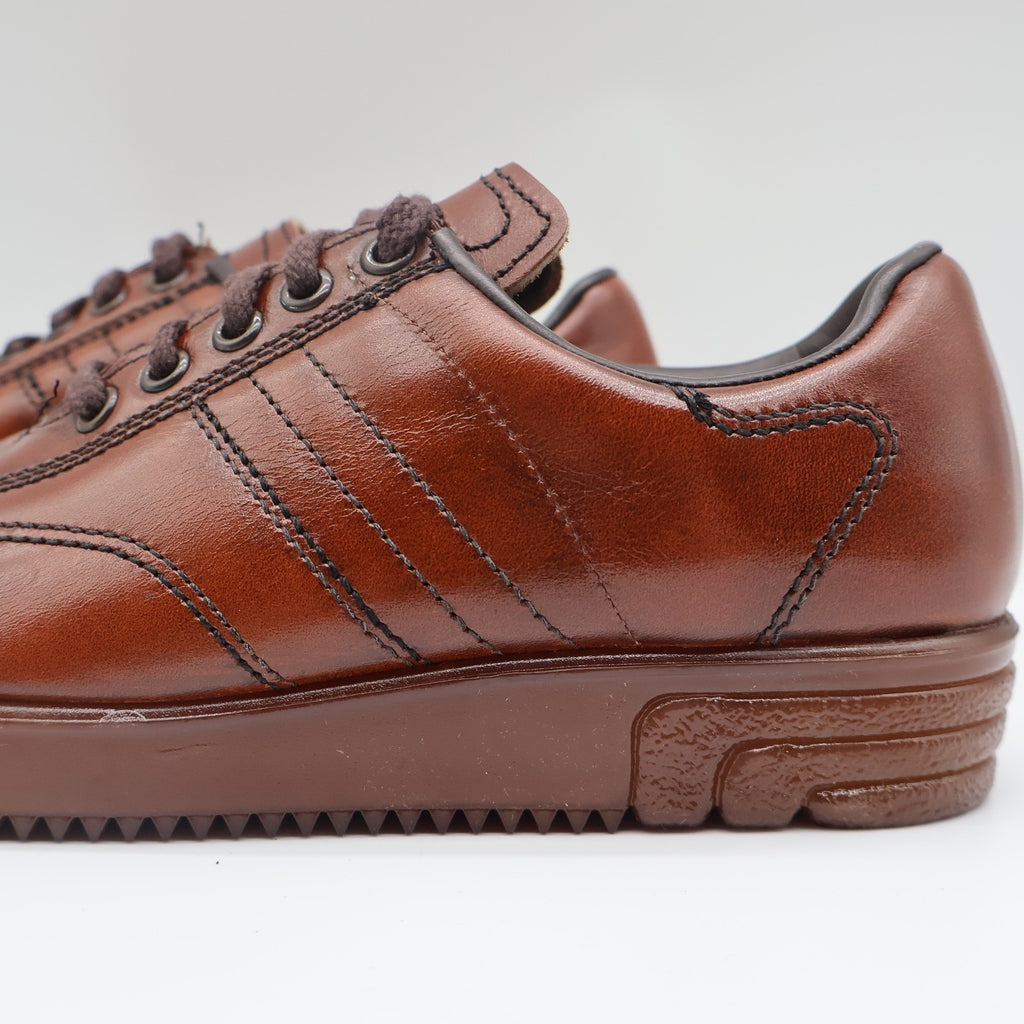 James Pepper Oxford Sneakers Mens 5 D Vintage Brown Leather Made in USA 44054 - take2supply