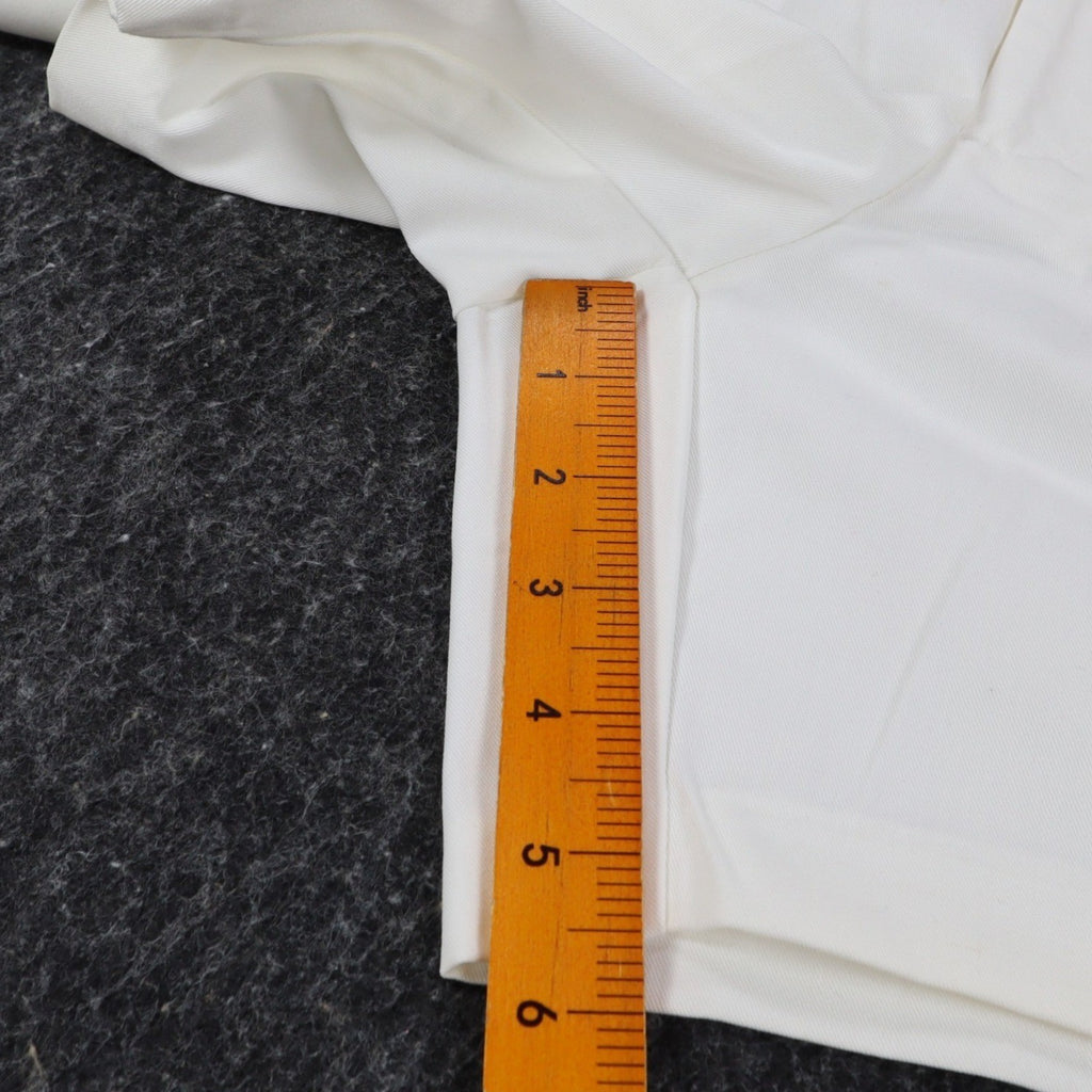 Jantzen Vintage Shorts Mens 38 White Poly Cotton Elastic Back Casual RN 37966 - take2supply