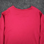 Southern Lady Top Women XL Red Long Sleeve V-Neck Faux Wrap Cotton Blend NWT - take2supply