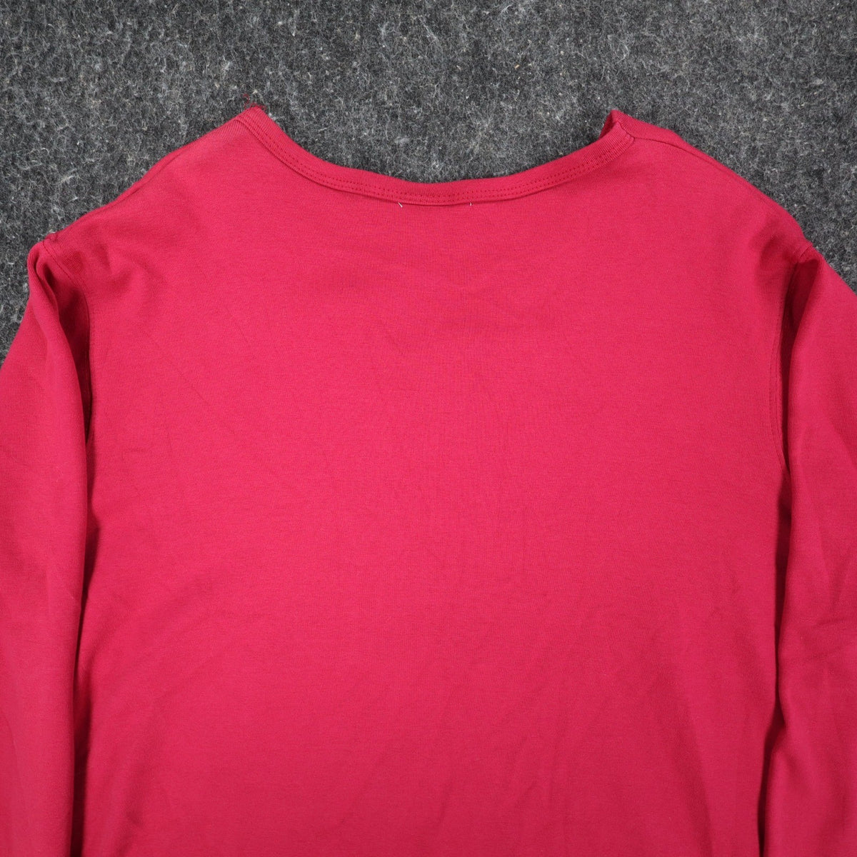 Southern Lady Top Women XL Red Long Sleeve V-Neck Faux Wrap Cotton Blend NWT - take2supply