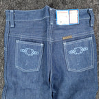 Vintage Young Maverick Boys Jeans 7 Regular Blue Flare Leg USA NWT - take2supply