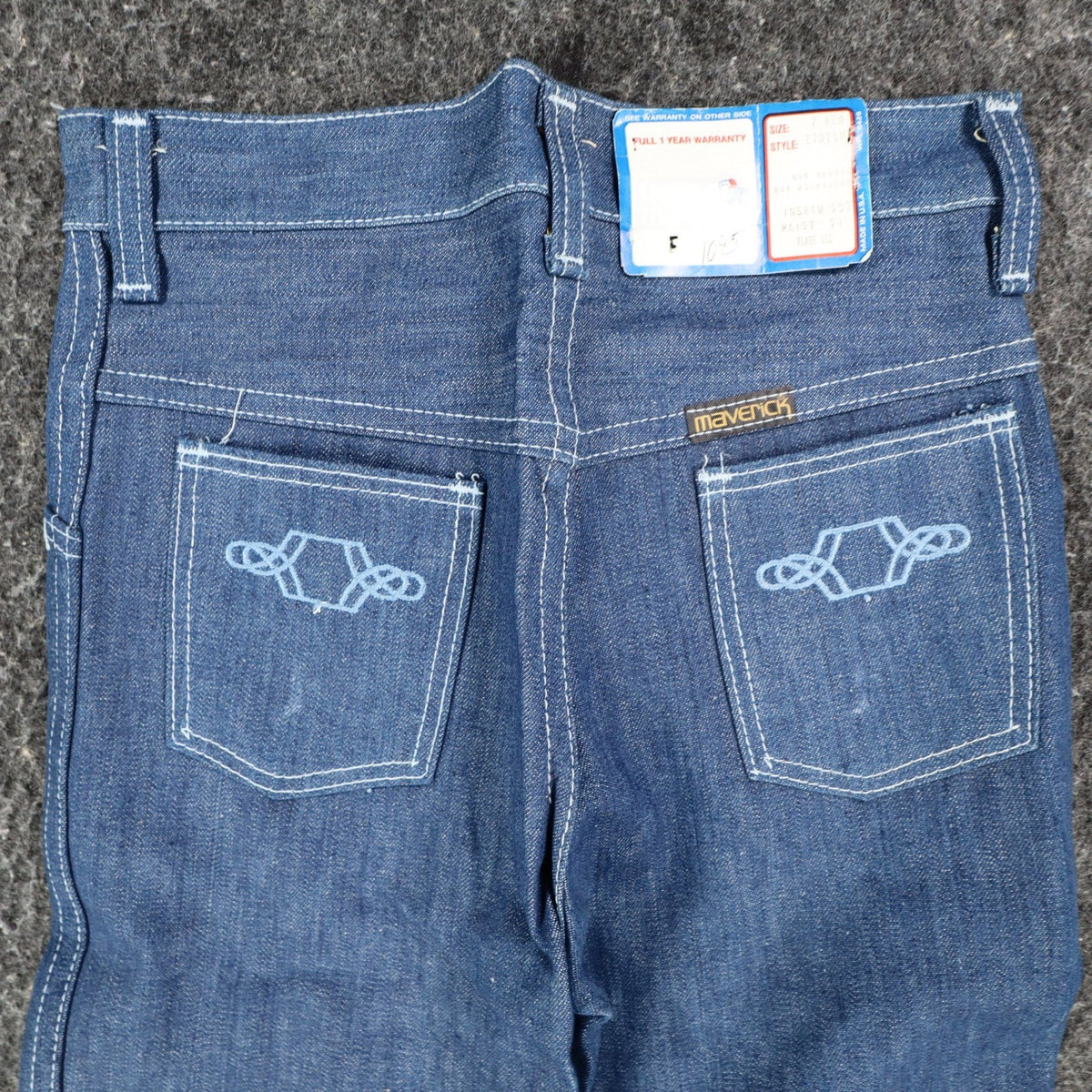 Vintage Young Maverick Boys Jeans 7 Regular Blue Flare Leg USA NWT - take2supply