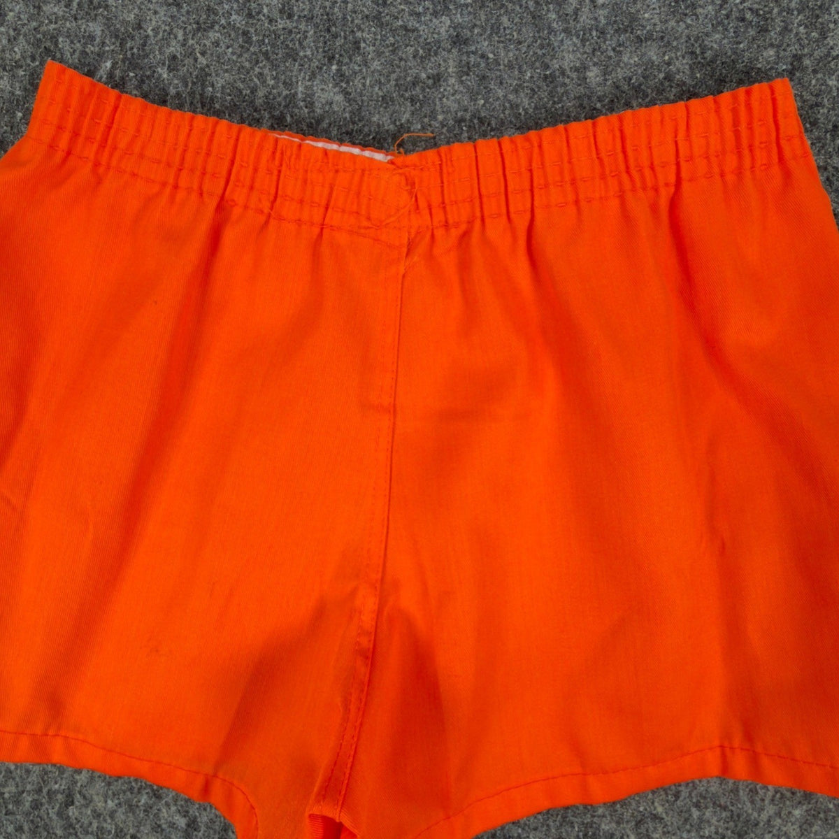 Fruit of the Loom Vintage 70s Gym Shorts Mens 28-30 Orange Deadstock NWT - take2supply