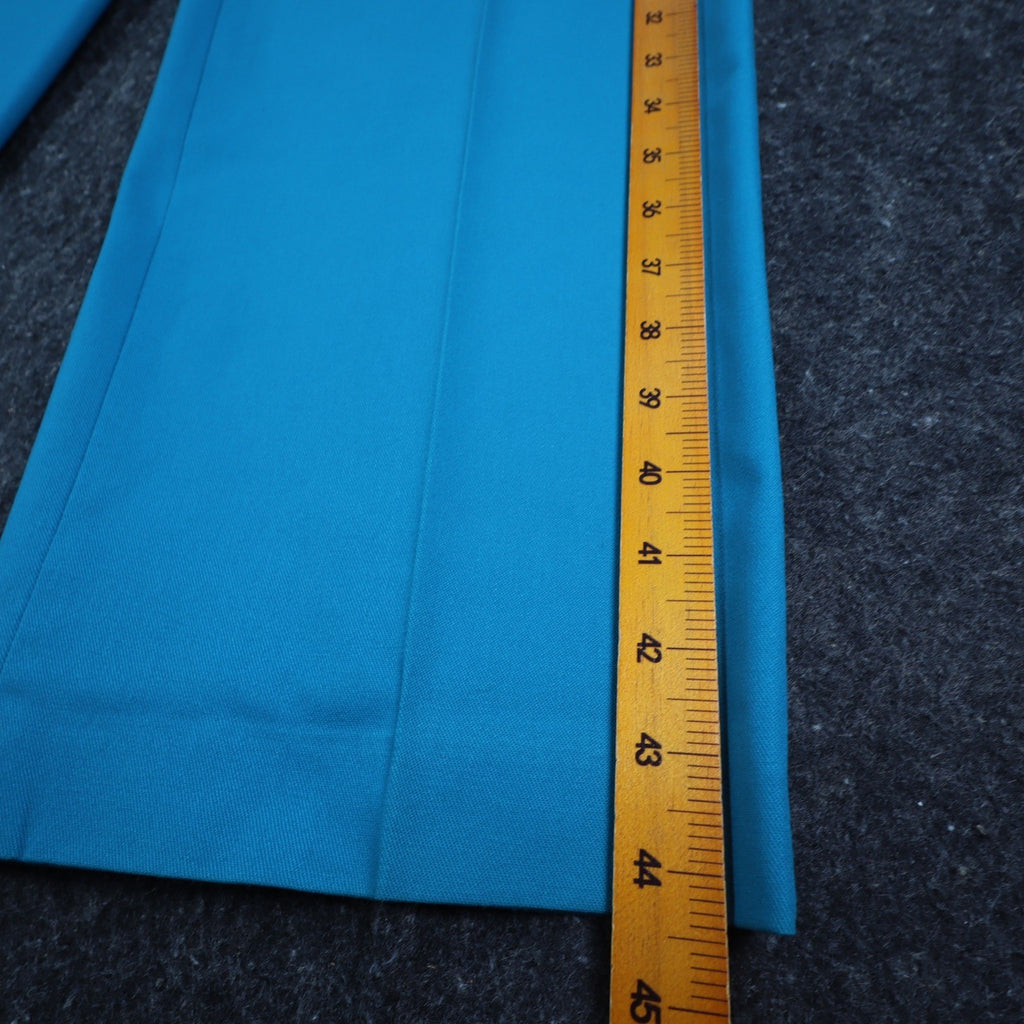 Haggar Classics Pants Womens 20 Turquoise Pleated Belted USA NWT Deadstock - take2supply