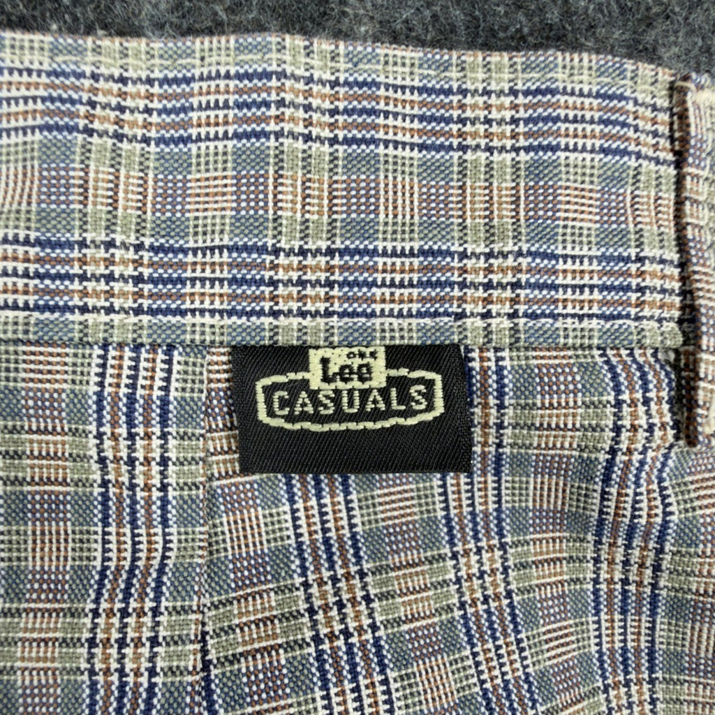 Vintage Lee Casuals Pleated Shorts Womens 14 Medium Plaid Cotton NWT 90s - take2supply