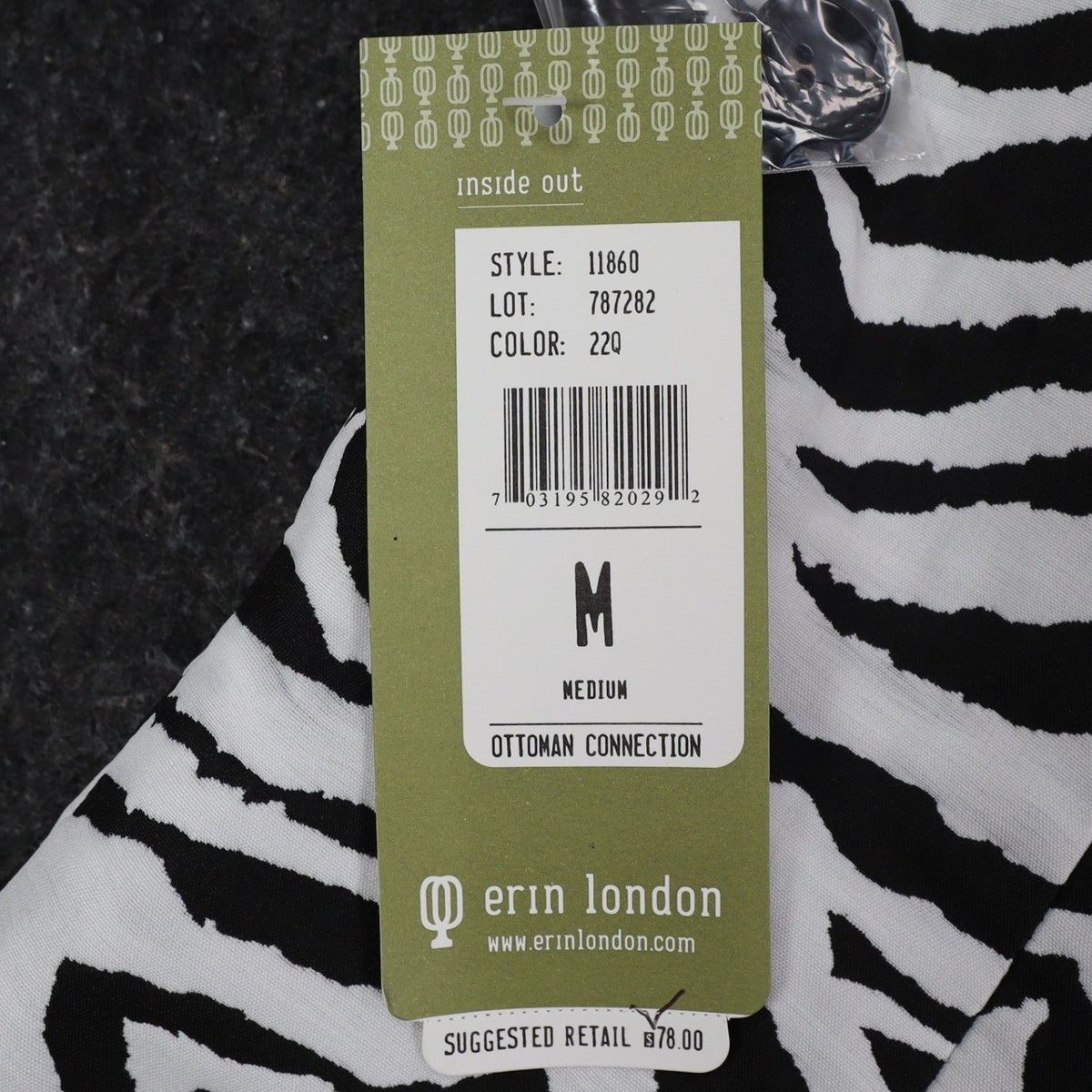 Erin London Zebra Print Blazer Women Size M NWT Black White Animal Coat - take2supply