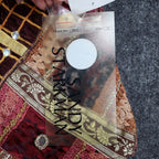 Sandy Starkman Patchwork Vest Womens M Vintage 90s Velvet Mirror Embellished New - take2supply