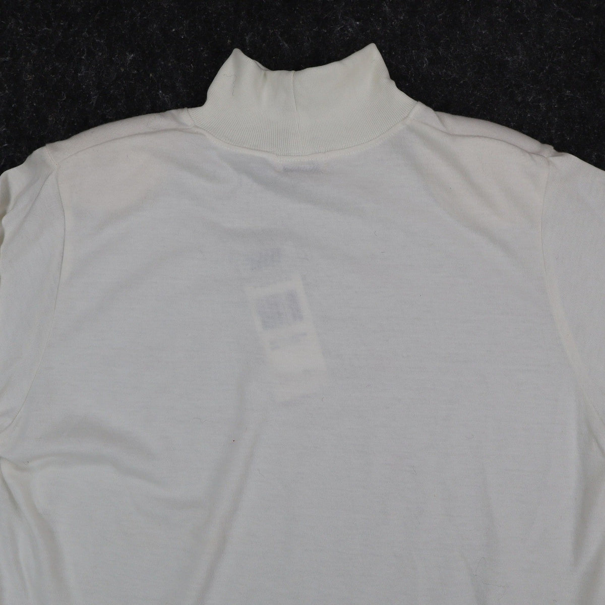 Lucia Mock Neck Top Womens Small Vintage 90s Ivory Embroidered Deadstock NWT - take2supply
