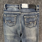 Silver Jeans Co Tammy Bootcut Girls 10 Blue Denim Stretch Mid Rise NWT - take2supply