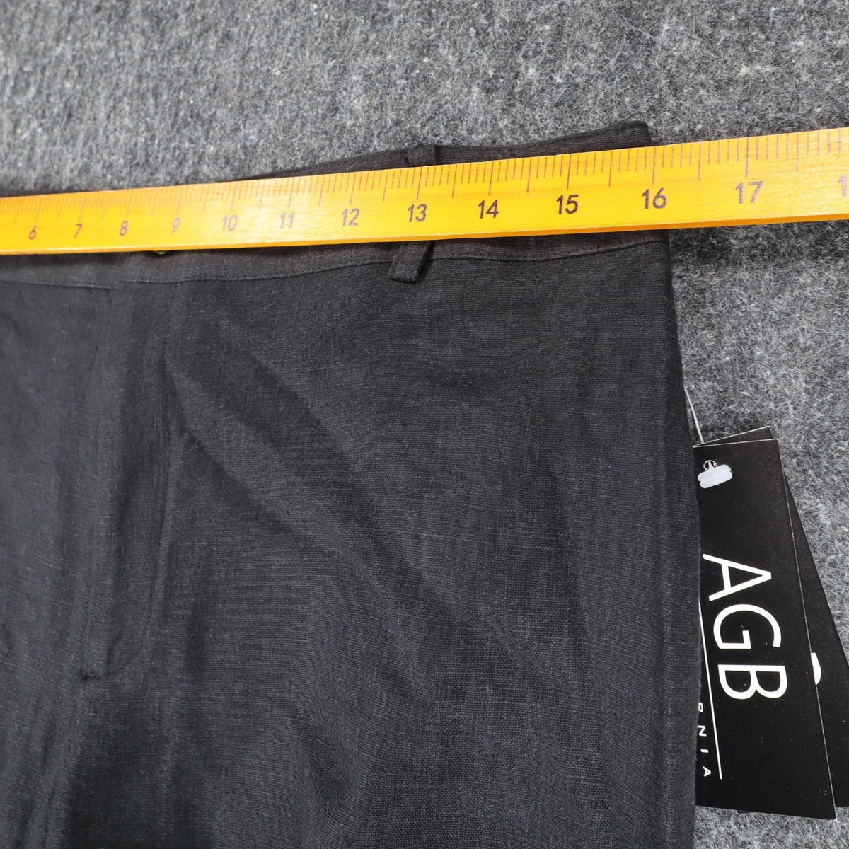 AGB Byer California Cargo Pants Womens 10 Y2K Black Linen Blend Utility Trousers - take2supply