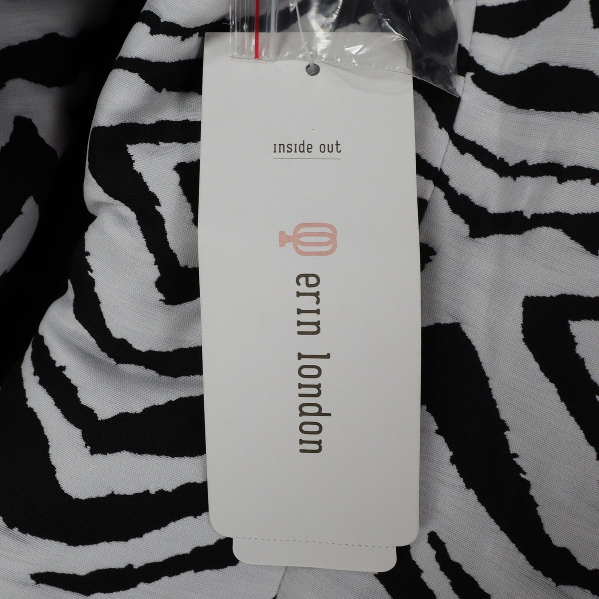 Erin London Zebra Print Blazer Jacket Womens Size Medium NWT Black White Ottoman - take2supply