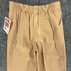 Pete's Partner Vintage Pleated Chino Pants Boys 6 Tan Cotton NWT Made in USA - take2supply