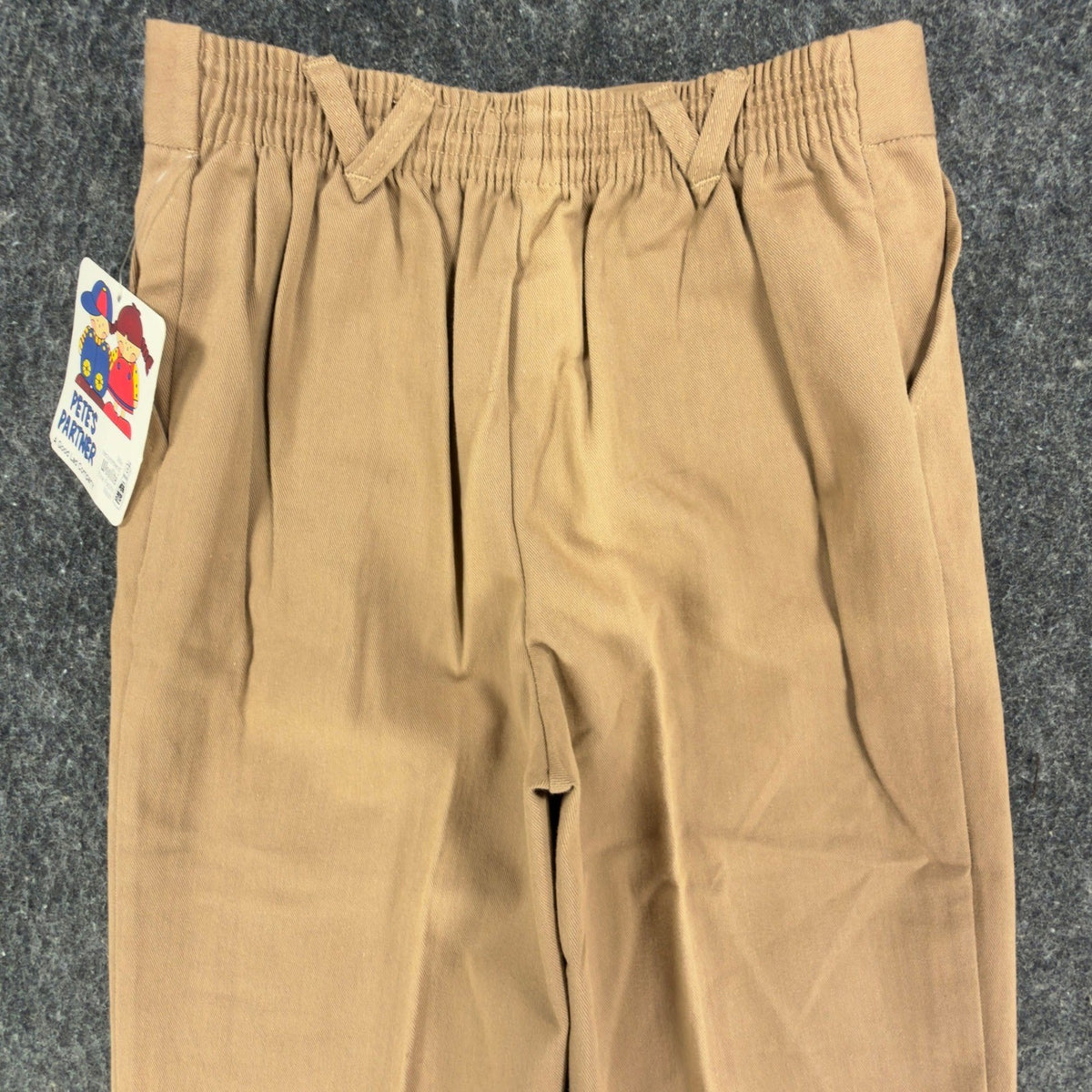 Pete's Partner Vintage Pleated Chino Pants Boys 6 Tan Cotton NWT Made in USA - take2supply