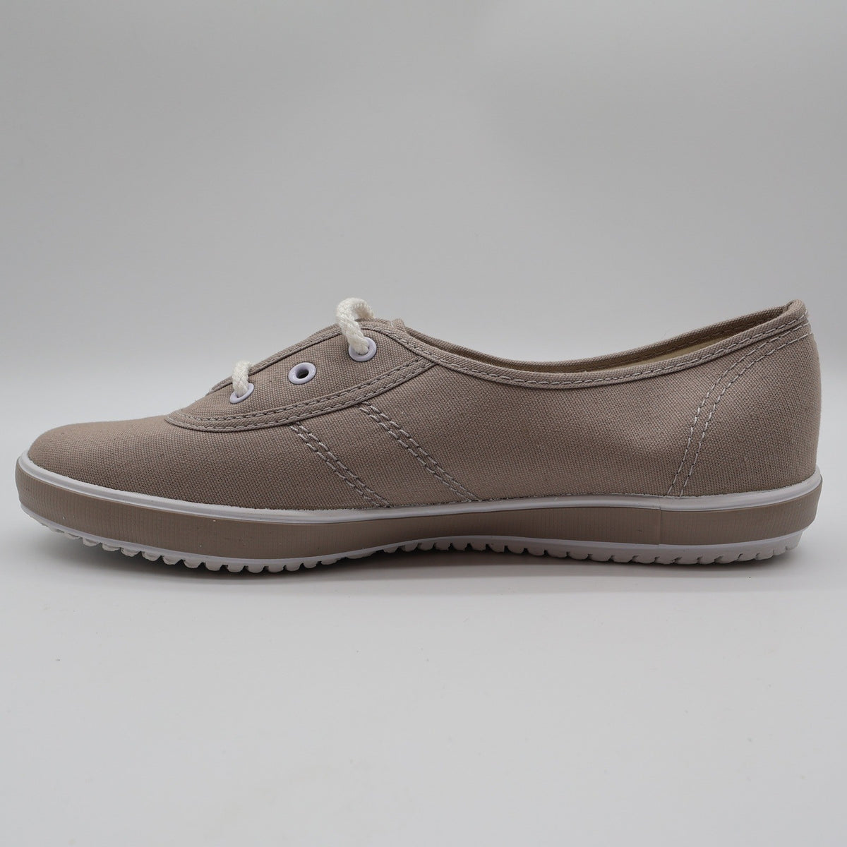 Grasshoppers Skiff Stone Sneakers Women 7.5 W Taupe Canvas Low Top Shoes EF9201 - take2supply