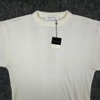 Marquis Vintage 90s Knit Top Mens Small Cream Cotton Acrylic NWT - take2supply
