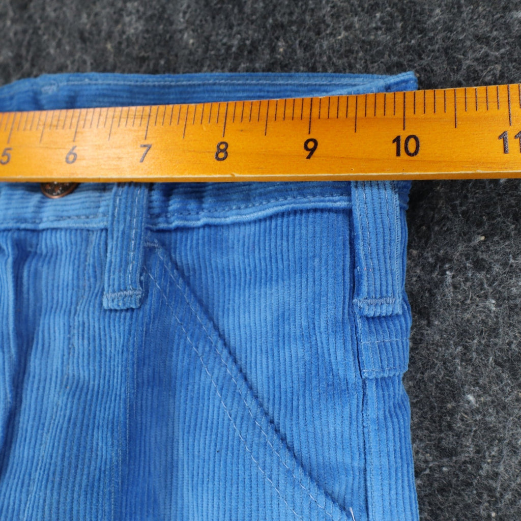 Toddly Winks Corduroy Pants Kids 4 Slim Bright Blue Straight Leg USA NWT NOS - take2supply