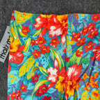 That's Me! Vintage 90s Hawaiian Tropical Shorts Womens 9/10 Cotton Floral NOS - take2supply