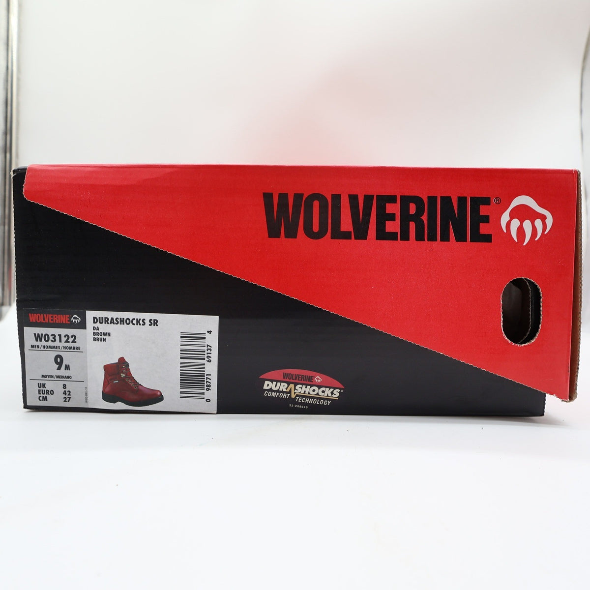 Wolverine DuraShocks SR Work Boots Men 9M Brown Leather New NWT W03122 - take2supply