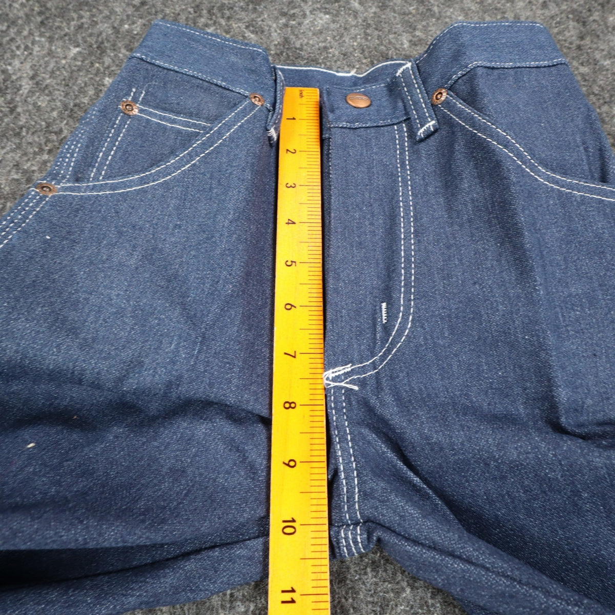 Maverick Jeans Boys 12 Slim 24x27 Vintage 70s Blue Cotton Poly Straight Leg USA - take2supply