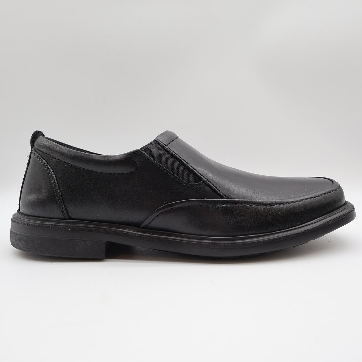 Hush Puppies Platon Hopper Mens 10 Wide Black Leather Slip On Loafer HM01686-001 - take2supply