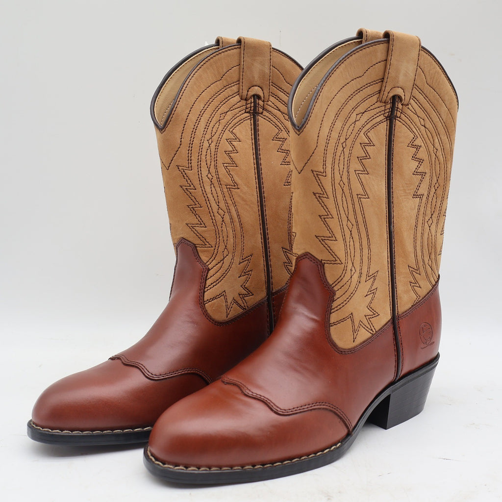 Durango Western Boots Kids Size 3 D Vintage 2004 Brown Tan Leather Lil Legends - take2supply