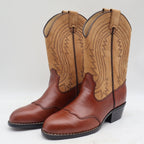 Durango Western Boots Kids Size 3 D Vintage 2004 Brown Tan Leather Lil Legends - take2supply