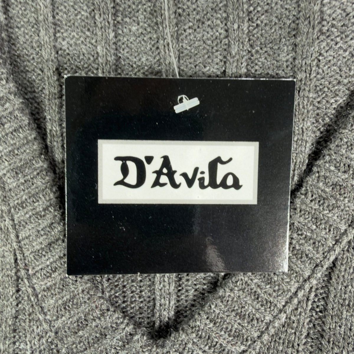 D'Avila Sweater Vest Mens XXL Gray Ribbed V-Neck Acrylic NWT C530 - take2supply