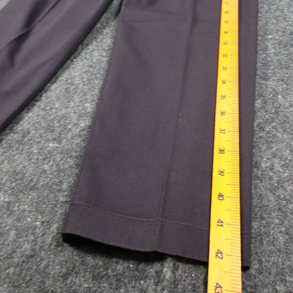 Lee Casuals Pleated Pants Womens 8M Vintage 90s Black Cotton Side Elastic NWT - take2supply
