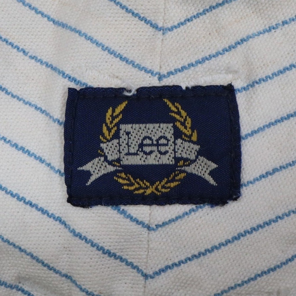Lee Melbourne Skort Girls 12 Vintage 90s White Blue Stripe Cotton Loose Fit NWT - take2supply