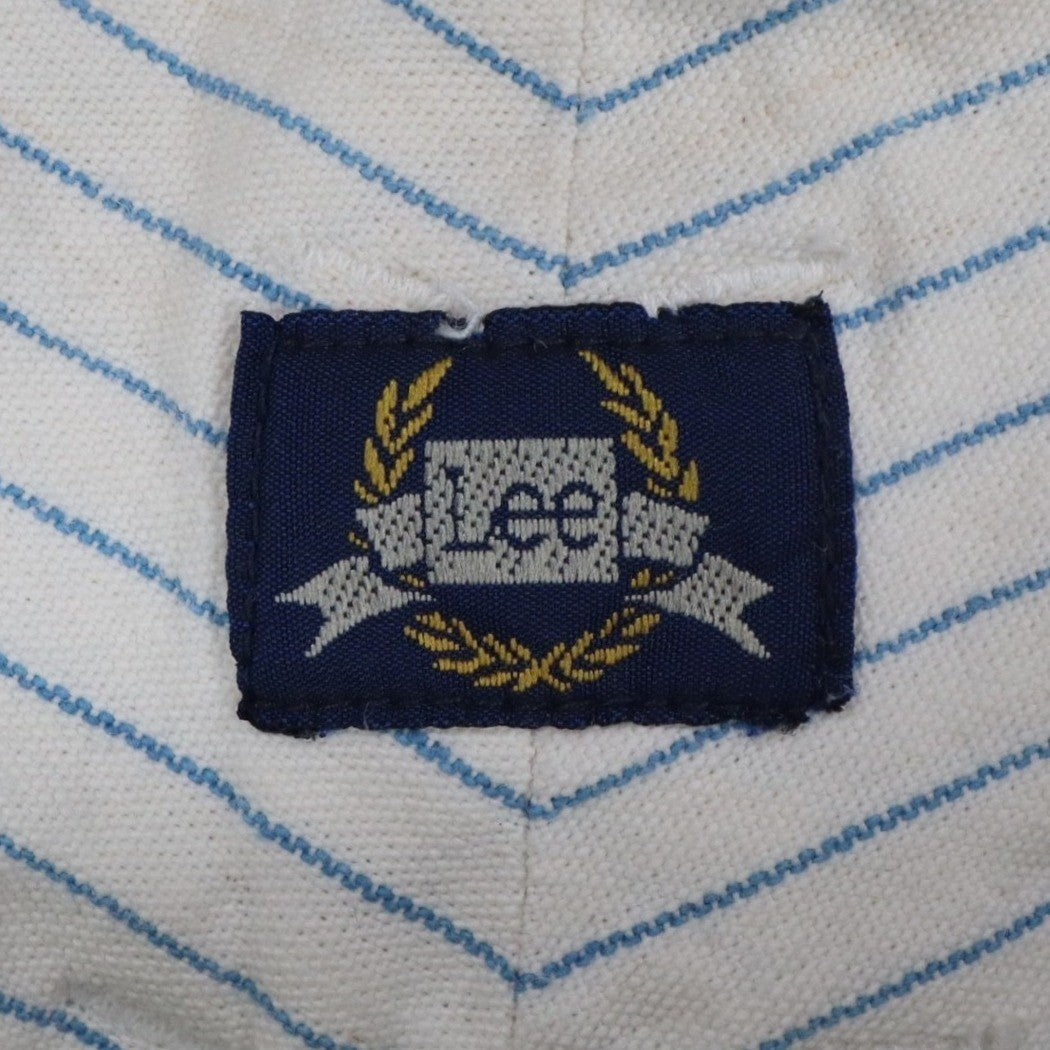 Lee Melbourne Skort Girls 12 Vintage 90s White Blue Stripe Cotton Loose Fit NWT - take2supply