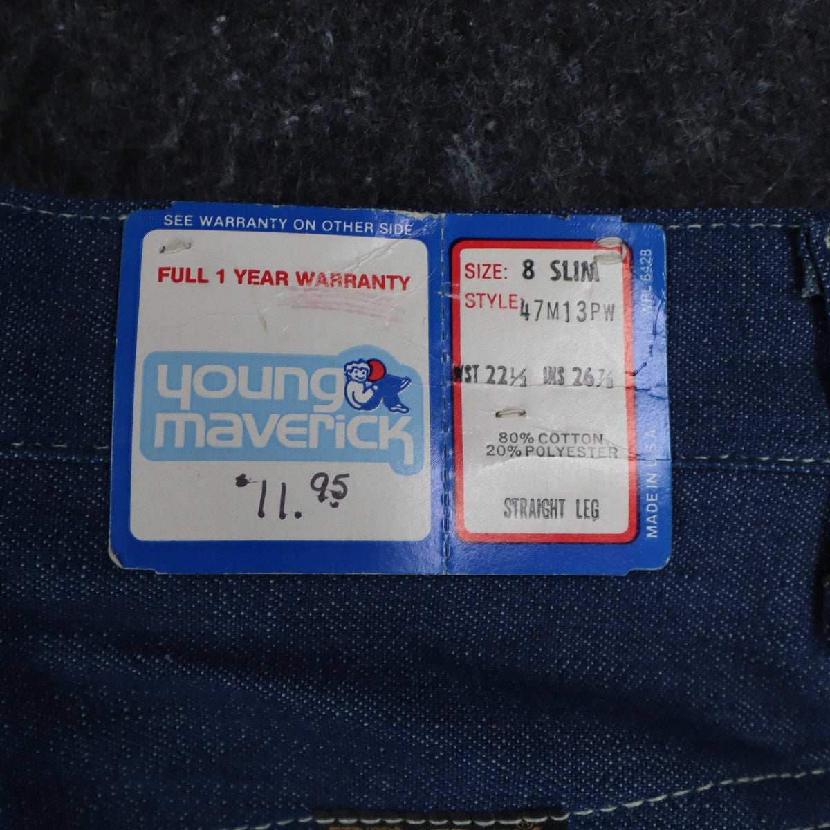 Young Maverick Vintage Girls 8 Slim Floral Embroidered Jeans NWT - take2supply