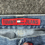 Tommy Hilfiger Y2K Carpenter Jeans Boy 20 Blue Cotton NWT Vintage 2003 Deadstock - take2supply
