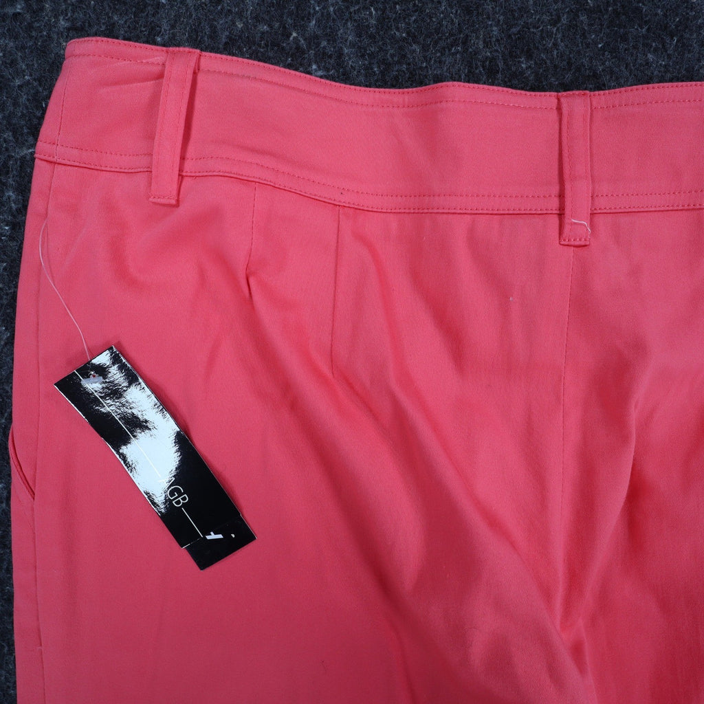 AGB Byer California Capri Pants Womens 10 Coral Cuffed Stretch NWT Deadstock - take2supply