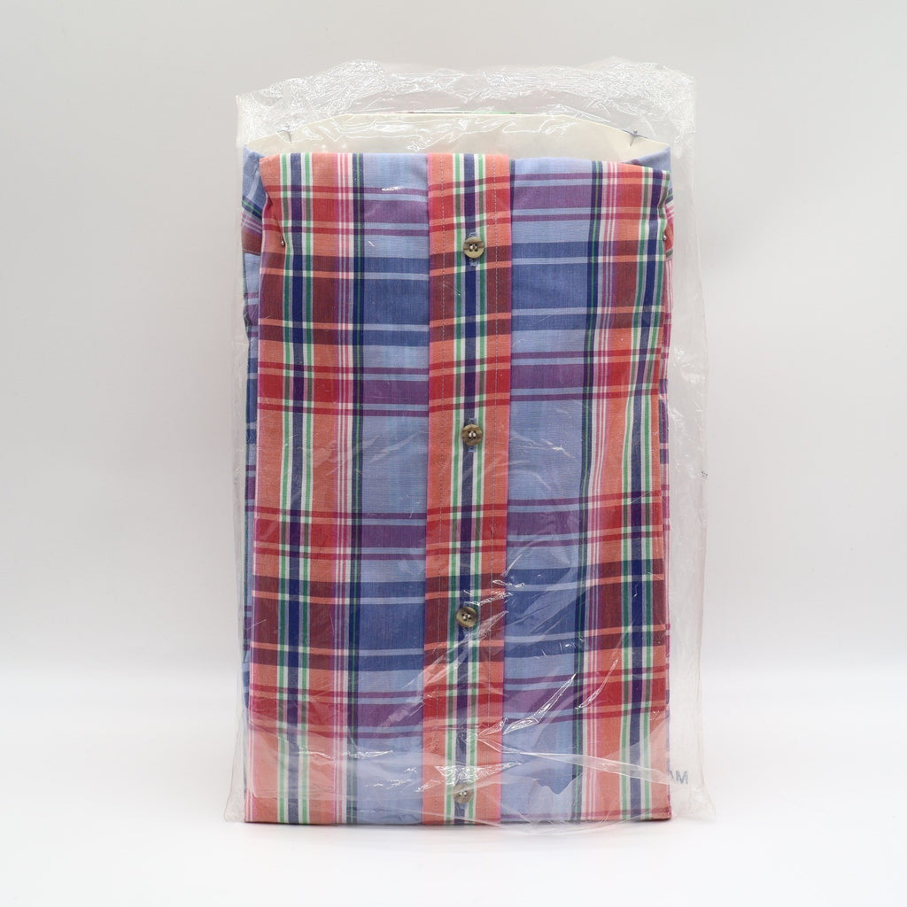 Chapel Hill by Block Shirt Mens XL Vintage Plaid Short Sleeve Button Down New - take2supply