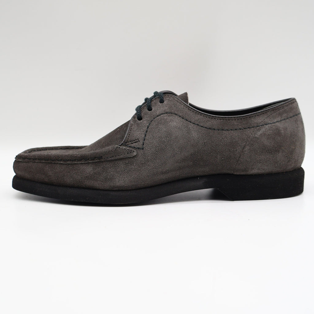 Crestline Oxford Shoes Mens 7 D Vintage Gray Suede Moc Toe Deadstock USA - take2supply