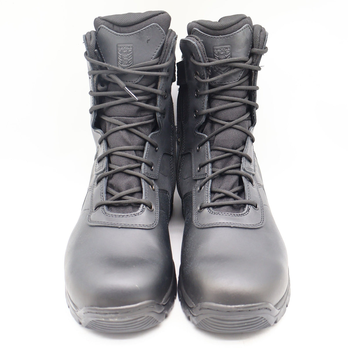 Battle Ops BOPS8001 Tactical Boot Mens 12 M/W Waterproof Side-Zip Black Leather - take2supply
