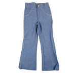 Young Maverick Boot Jean Kids 4 Vintage 70s Blue Denim Deadstock USA 75M16WD - take2supply