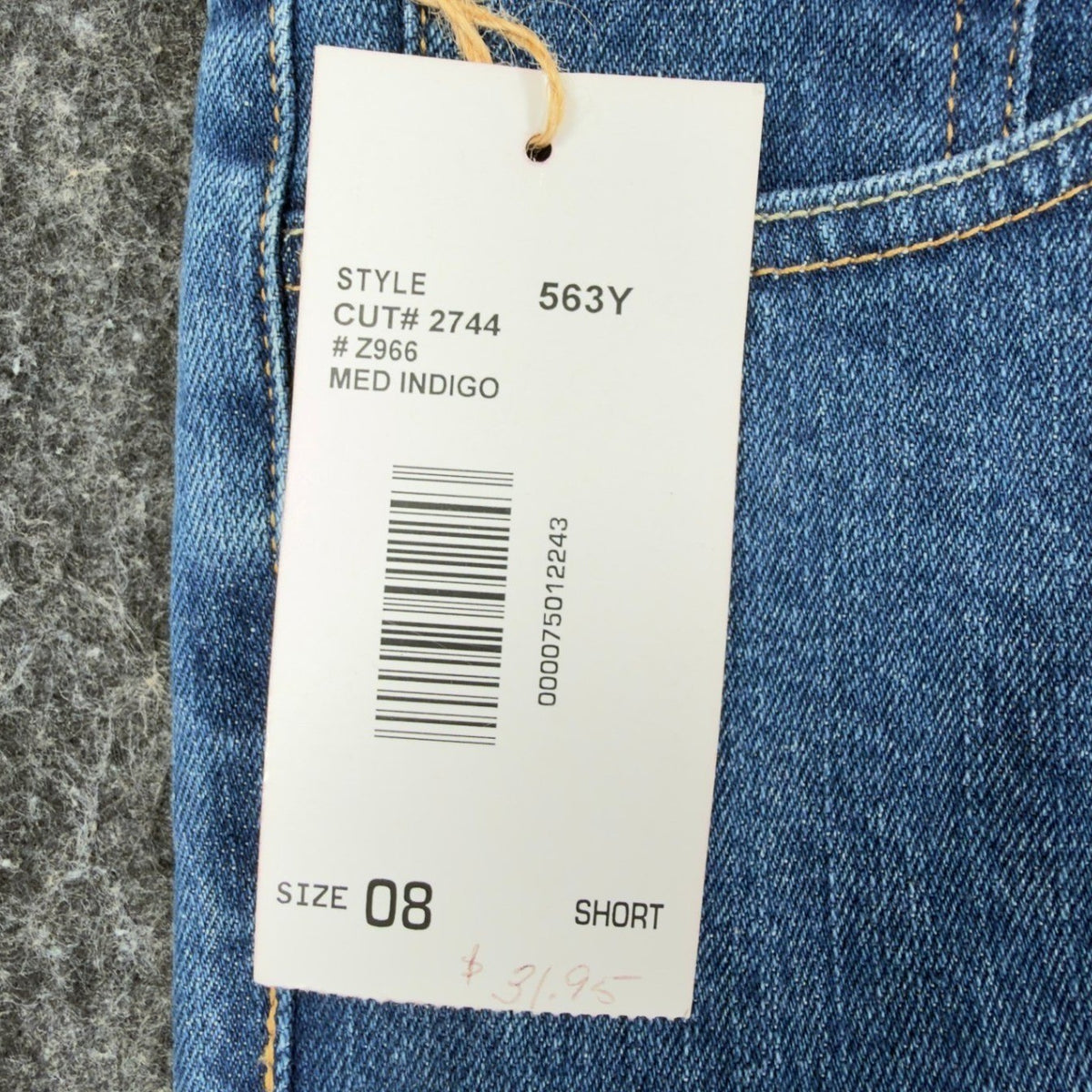 J Jeans Straight Leg Jeans Womens 8 Short Medium Indigo Denim NWT C722 - take2supply