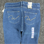 Wrangler Y2K Cowboy Cut Jeans Womens 9/10x34 Blue Denim Bootcut New C717 - take2supply