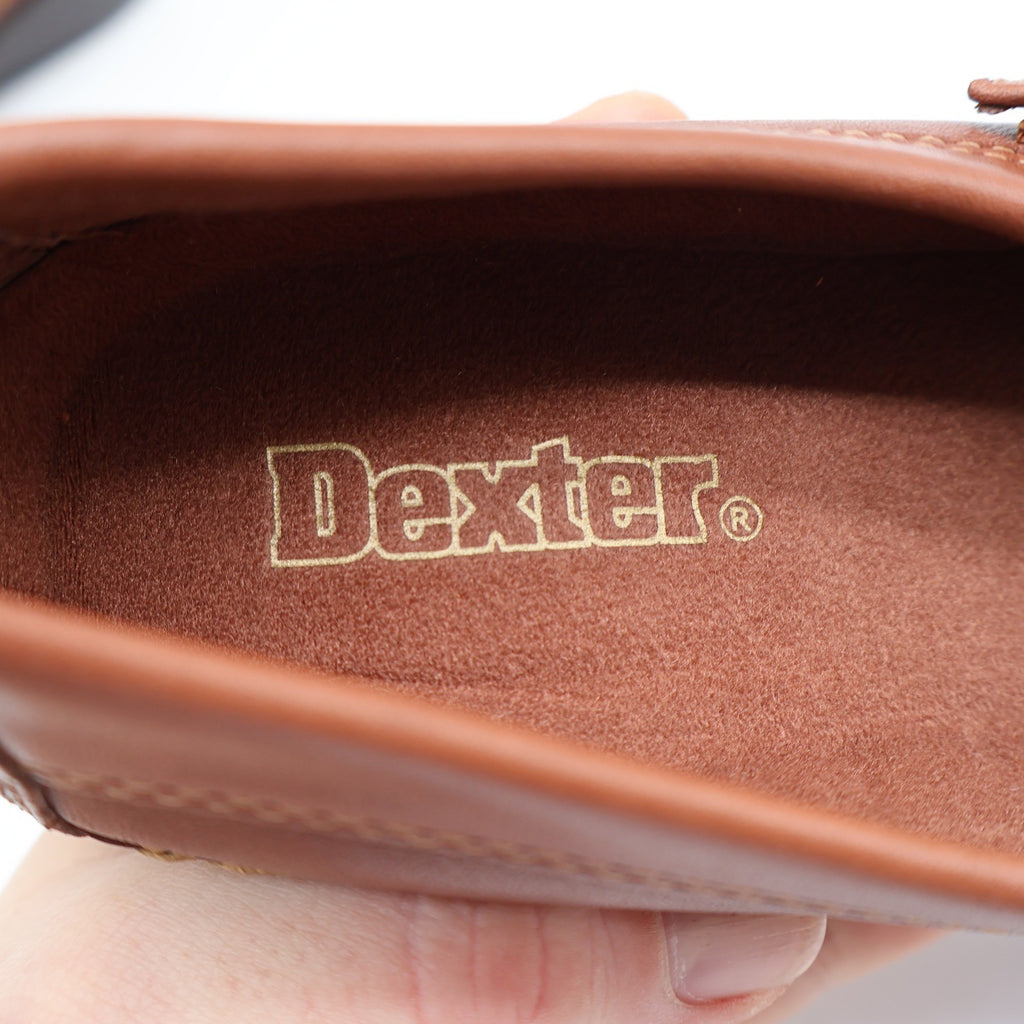 Dexter T-Strap Loafers Womens 8 Vintage Cognac Leather Faith Comfort Classics - take2supply