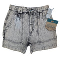 Lee Trekker Shorts Boys 12 Vintage 90s Black Acid Wash Relaxed Fit Cotton NWT - take2supply