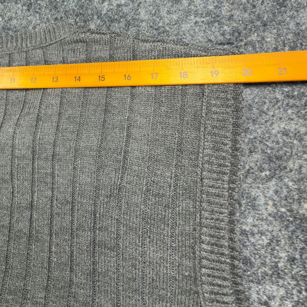 D'Avila Sweater Vest Mens XXL Gray Ribbed V-Neck Acrylic NWT C530 - take2supply