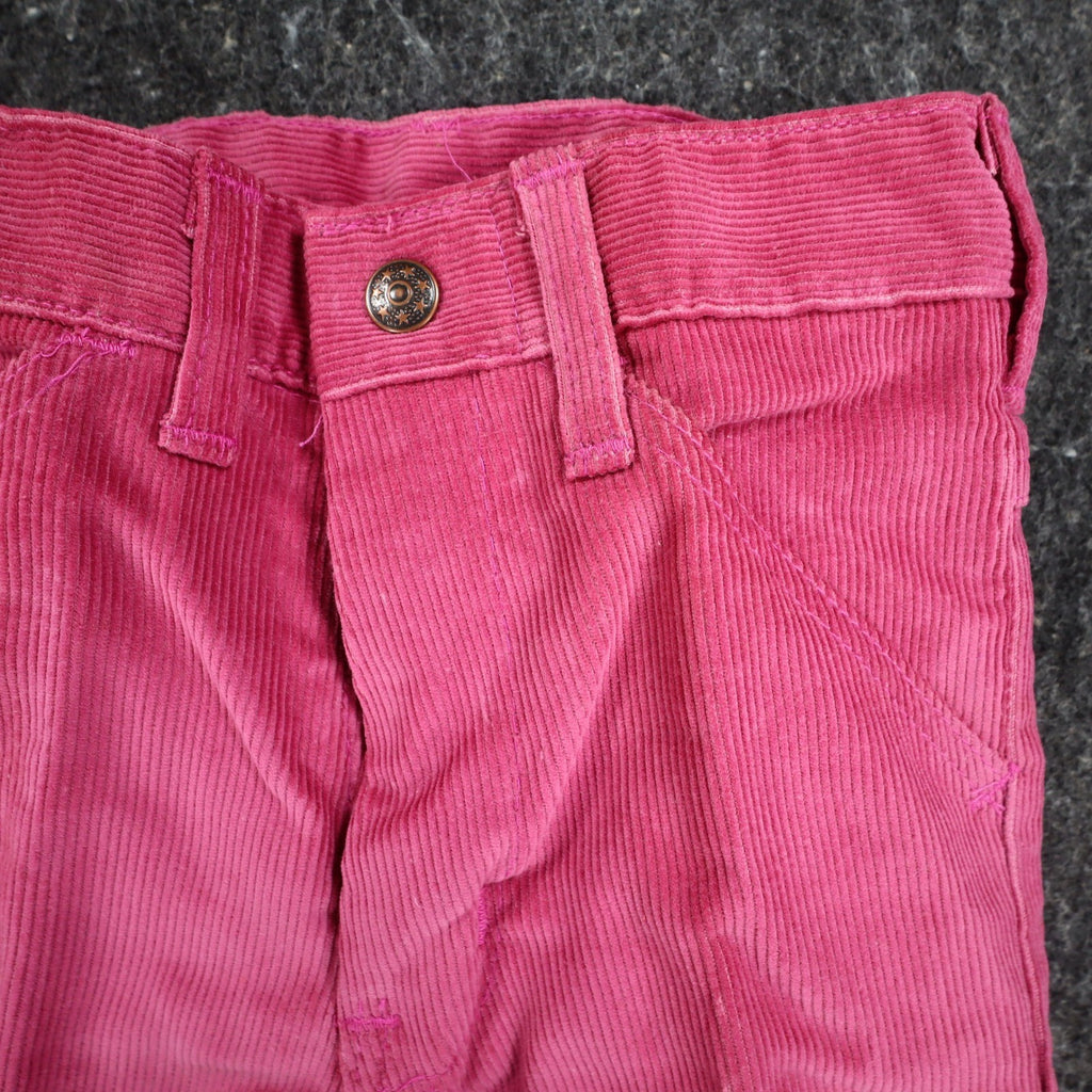Toddly Winks Corduroy Pants Kids 4 Slim Pink Straight Leg USA Deadstock NWT - take2supply