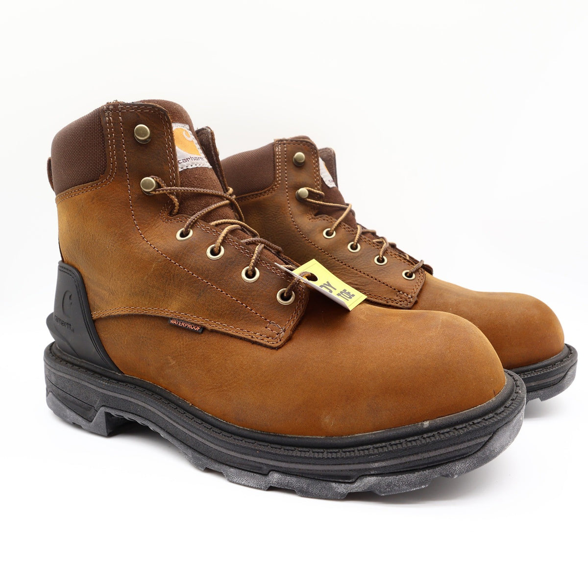 Carhartt Ironwood Work Boot Mens 10W Brown Alloy Toe Waterproof Leather NEW - take2supply