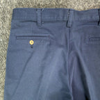 Wolf Mountain Key Shorts Mens 32 Navy Blue 100% Cotton Pleated Vintage USA NWT - take2supply