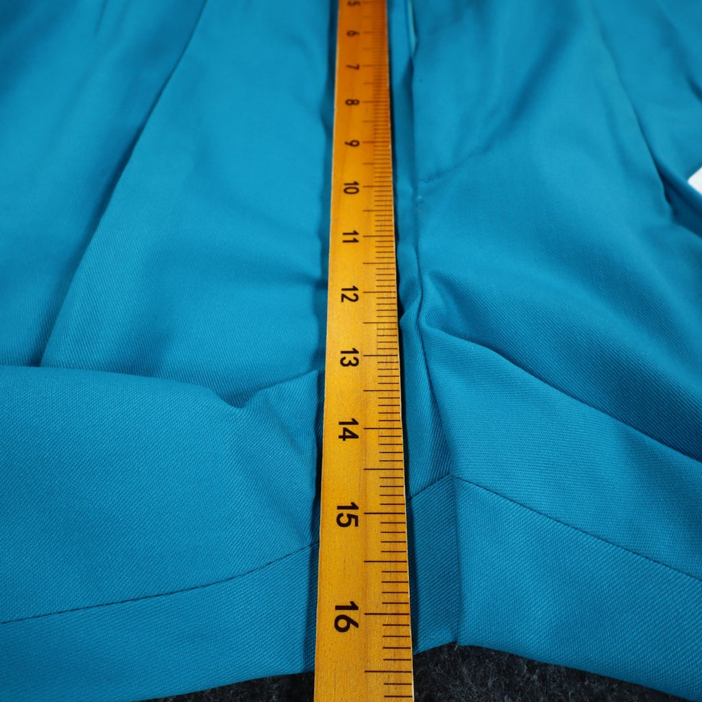 Haggar Classics Pants Womens 20 Turquoise Pleated Belted USA NWT Deadstock - take2supply