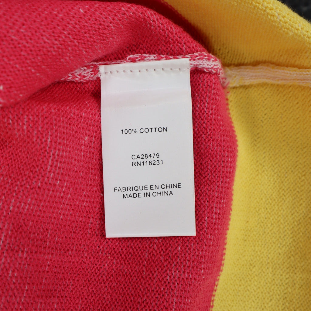 Variations Sweater Womens Large Multi Pastel Striped 3/4 Sleeve Cotton V1860 - take2supply